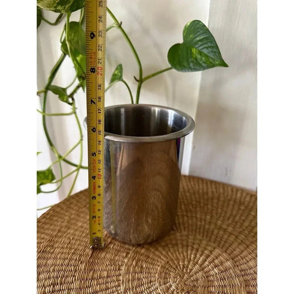 6” Tall silver Storage container - Picture 2 of 6